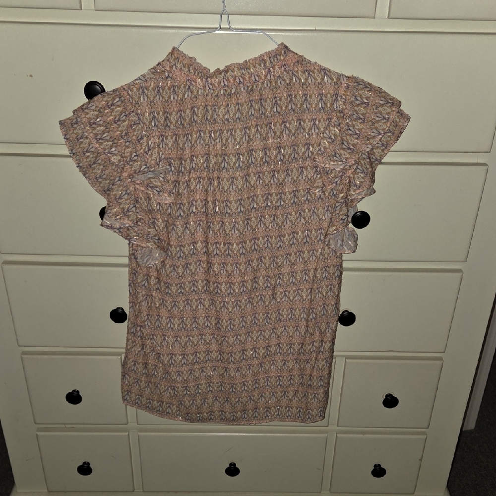 Intermix Women's Patterned Ruffle Blouse - image 3